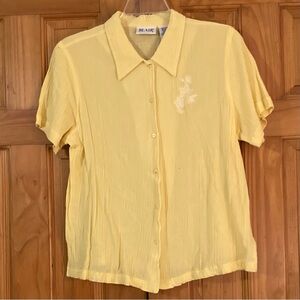 NWOT Blair Crinkle Top Blouse Size L